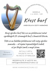 Křest harf plakat pozvání